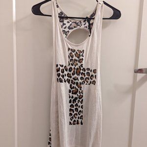 Animal print long shirt or dress